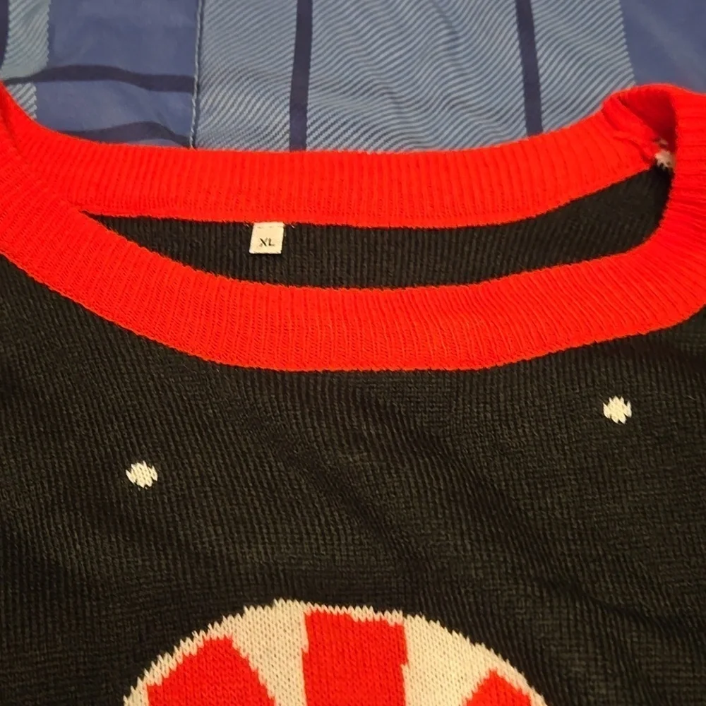 NWOT Festive Black and Red Holiday Sweater​